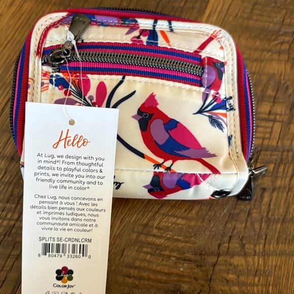 Lug Splits Wallet. Cardinals Cream. NWT - Picture 4 of 10